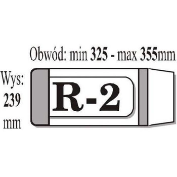 Okładka R-2 (wysokość 239 x  szerokość 325/355mm) IKS