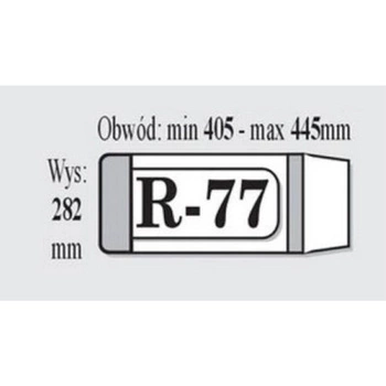 Okładka R-77 (wysokość 282 x  szerokość 405-445mm) IKS