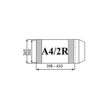 Okładka A4/2RD&D (wysokość 262 mm, szerokość 398/430 mm) ( paczka 25szt)