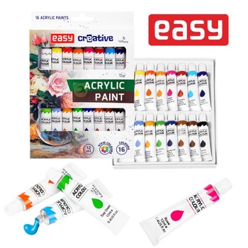 Easy Farby Akrylowe 16 kolorów 12ml