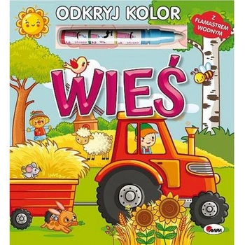 Książeczka kolorowanka wodna Wieś. Odkryj kolor