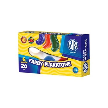 FARBY PLAKATOWE ASTRA 6 KOLORÓW 20ML @