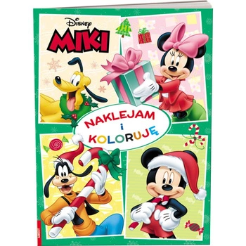 Miki. Naklejam i koloruję