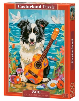 PUZZLE 500 COLLIE Quitar and the sea