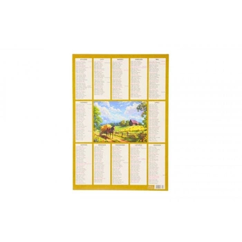 Kalendarz ścienny plakietka 240mm x 340mm Darrieus Darrieus