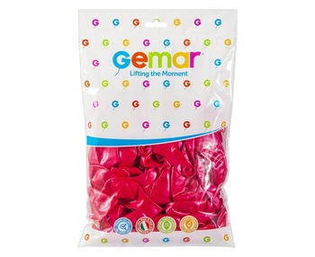 Balony Gm90 metalizowane 10' 26cm - czerwone 032 / 100 szt.