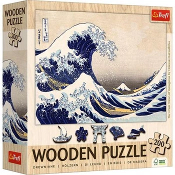 Puzzles 200 Wooden Puzzles The Great Wave off Kanagawa Hokusai Katsushika