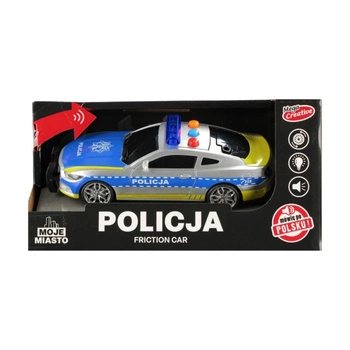 Auto Policja Moje Miasto MEGA CREATIVE 552098 21x11x8 cm