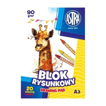 Blok rysunkowy ASTRAPAP A3 100g 20 arkuszy