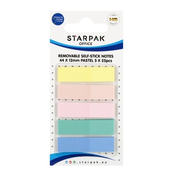 Starpak Zakładka indeksująca 44x12/25k 5 kolorów Pastel 540365