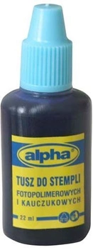 TUSZ do stempli ALPHA 30ML niebieski