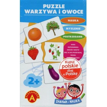 PUZZLE WARZYWA I OWOCE ZABAWA I NAUKA