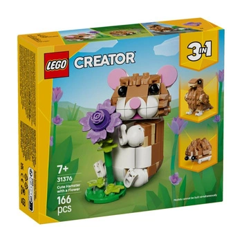 Klocki LEGO Creator, Uroczy chomik z kwiatkiem 31376