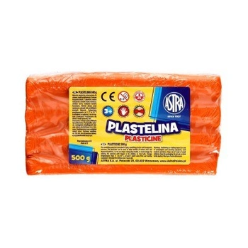 PLASTELINA  ASTRA 500 G POMARAŃCZOWA