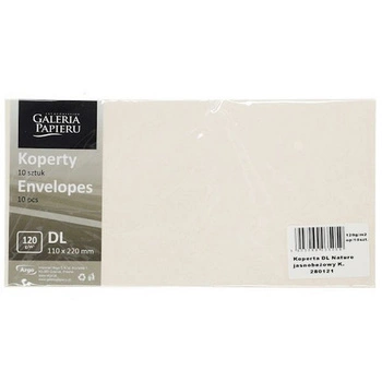 Koperta DL Nature jasnobeżowy K., 120g/m2, op/10szt.