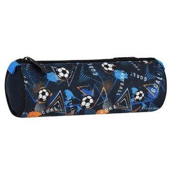 Starpak, Piórnik tuba Football Blue (1 zamek, 8x22x8 cm.)