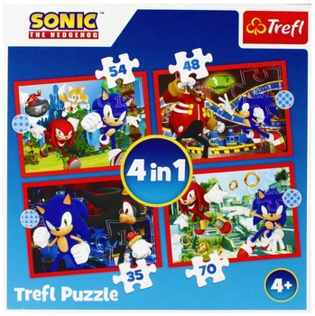 Puzzle 4w1 Przygody Sonica Trefl