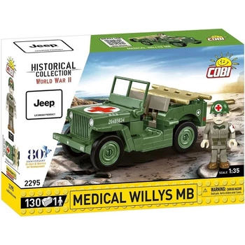 Klocki Cobi Zestaw Medical Willys MB (130el)