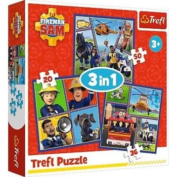 Puzzle 3w1 Dzien Strażaka Sama