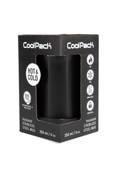 COOLPACK - COFFEE MUG - TOM - KUBEK TERMICZNY, 350 ml - BLACK
