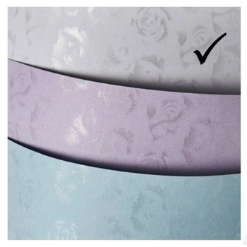 KARTON A4  MAŁE RÓŻE BIEL 220G