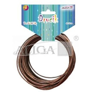 Drucik aluminiowy DA-6723 ECO z brązowym pokryciem dł.20m