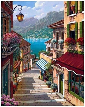 DIAMENTOWA MOZAIKA ULICZKA ,SCHODY NAD JEZIORO PAK 60   30X40