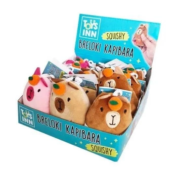 BRELOK MASKOTKA KAPIBARA TOYSINN - mix  display 12 szt