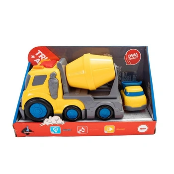 Zestaw autek 2w1 - Betoniarka i mini wywrotka Askato