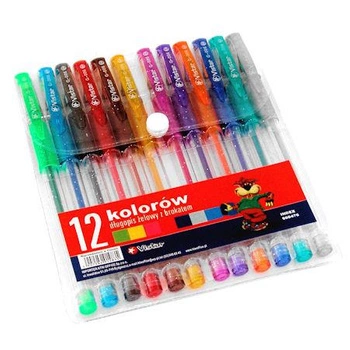 DŁUGOPIS 12KOL BROKAT