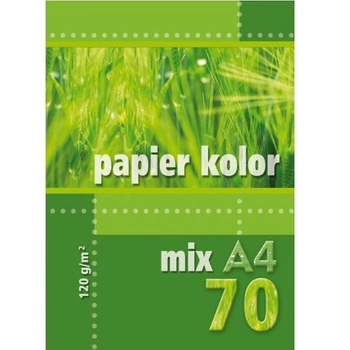 PAPIER A4 70K 120G MIX KOLOR