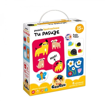 CzuCzu Puzzle kontrastowe Tu pasuje