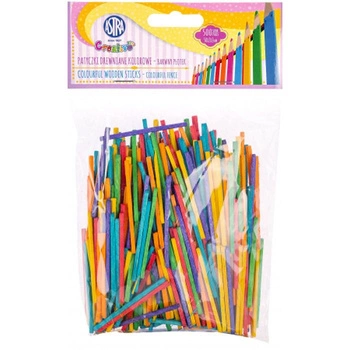 Patyczki kreatywne 500 sztuk - Kolorowe figurki