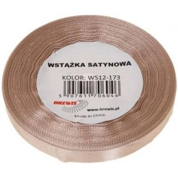 Wstążka satynowa 25mm/32m 173  migdałowy