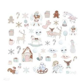 KSZTAŁTY PAPIEROWE, FROSTY PASTELS 45 SZT.