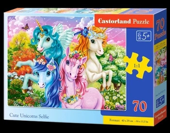 Castorland Puzzle 70 el. CUTE UNICORNS SELFIE
