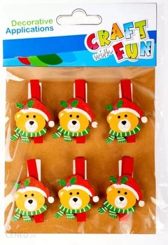 OZDOBA BN KLAMERKI MIS 6SZT CF PBH 12/144