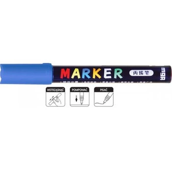 Marker akrylowy 1-2 mm, niebieski, MG