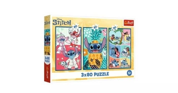 Puzzle 3x80- Stitch's world / Disney Lilo&Stitch