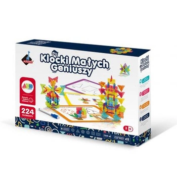 KLOCKI MAŁYCH GENIUSZY GEOMETRYCZNE  śnieżynki 224rl