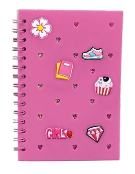 Notatnik z wpinkami różowy