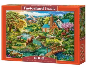 PUZZLE 2000 Idyllic House with horses