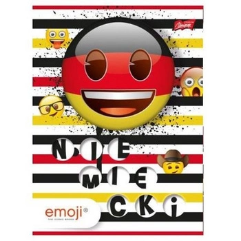 Zeszyt do niemieckiego, 60 kartek, kratka, A5, Emoji Unipap