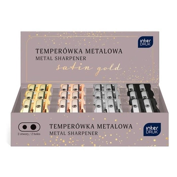 Temperówka podwójna metal Satin Gold 24s