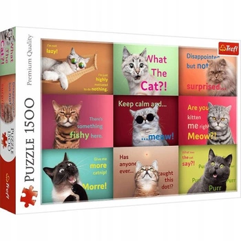Puzzles 1500 el. Funny Cats Faces