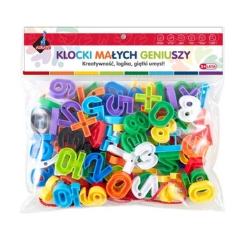 Klocki Małych Geniuszy- Cyferki, 100 elementów