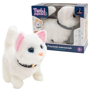 Twój Pupilek - Interaktywny Kotek biały