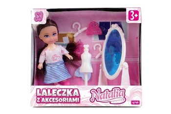 LALKA NATALIA Z GARDEROBĄ 11 CM