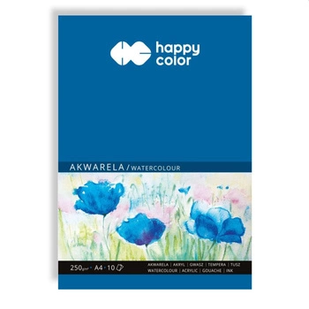 Happy Color Blok do akwareli A4- 250g 10 kartek