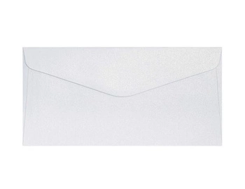 Koperta DL Pearl diamentowa biel K., 150g/m2, op/10szt.